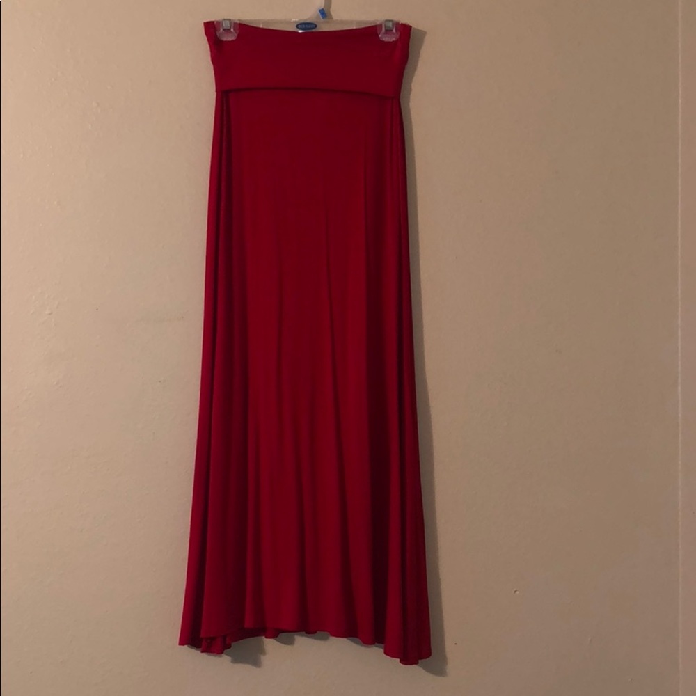 Red maxi Skirt